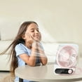 thumbnail image 1 of JZCHUNTOY Ultra-thin USB Portable Desktop Fan, 1 Piece with USB Cable, Slim Space-saving Design Low Noise, Energy Efficient Powerful Cooling Fan, for Office Desk Small Space Bedroom Dorm Use, 1 of 8