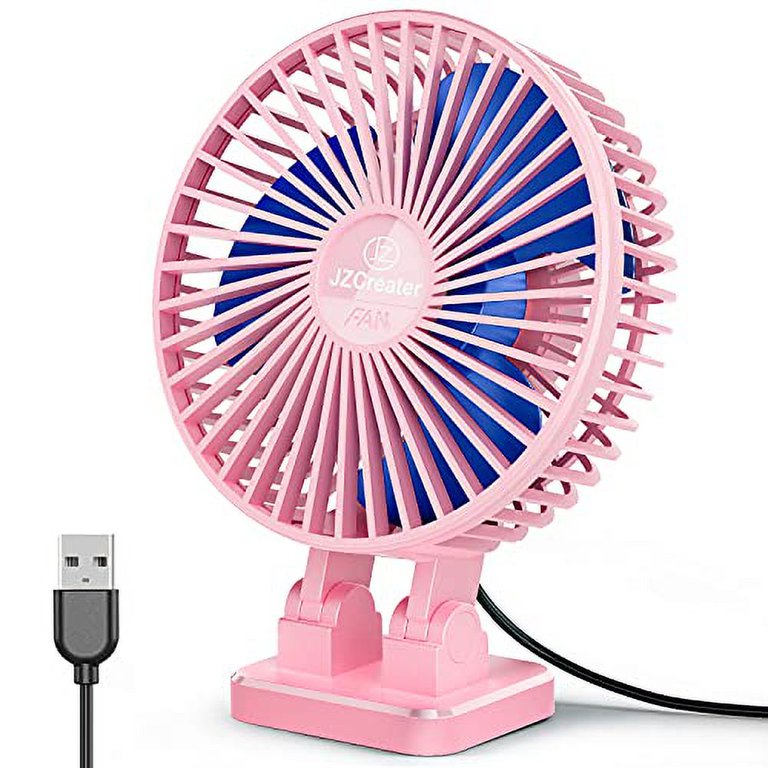 JZCreater USB Desk Mini Fan Portable, Speeds Desktop Table, 45 OFF