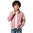 thumbnail image 1 of JZEJING Boys Fall Jacket Stand Collar Long Sleeve Lightweight Zip up Coat with Pocket Kids Clothes Boys, 1 of 6