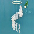 JZJDEWLO 1pc Spiral Hanging Decoration With Natural Seashell Wind