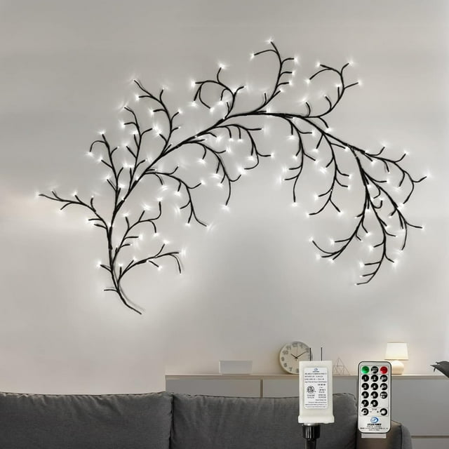 JZMQWL Enchanted Fairy Willow Vine Lights Aesthetic Room Decor with