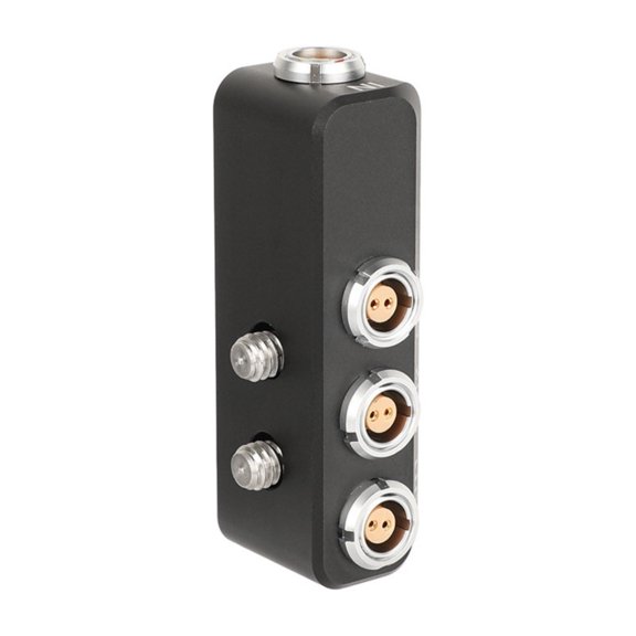 JZROCKER 0B 2Pin Female 3 Output Power Splitter Cable for Cameras with Aluminum Alloy with 1/4 Inch Screw Durability