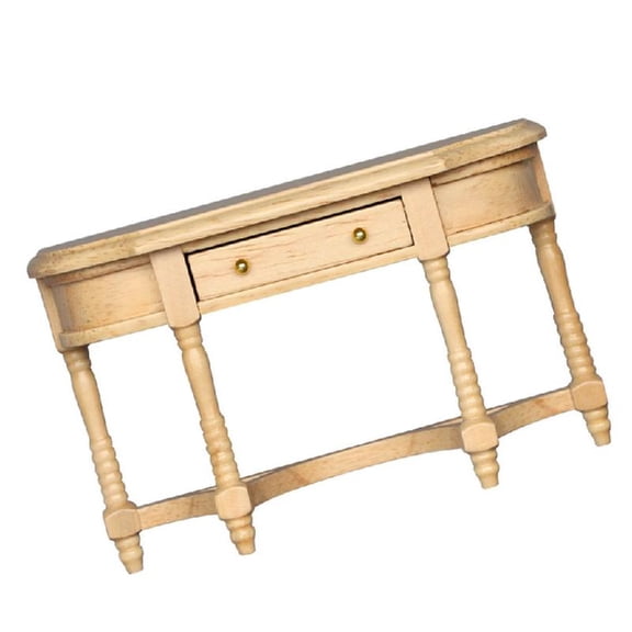 JZROCKER 1/12 Miniature Dollhouses Desk with Openable Drawer for Enhancing Realistic Scale Scene Displaying Model Accessories