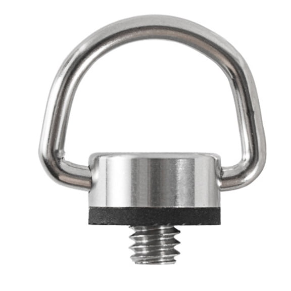 JZROCKER 1/4Inch Stainless Steel Flat Head D Shaft D Rings Screw for Quick Release Plates and Camera Tripods