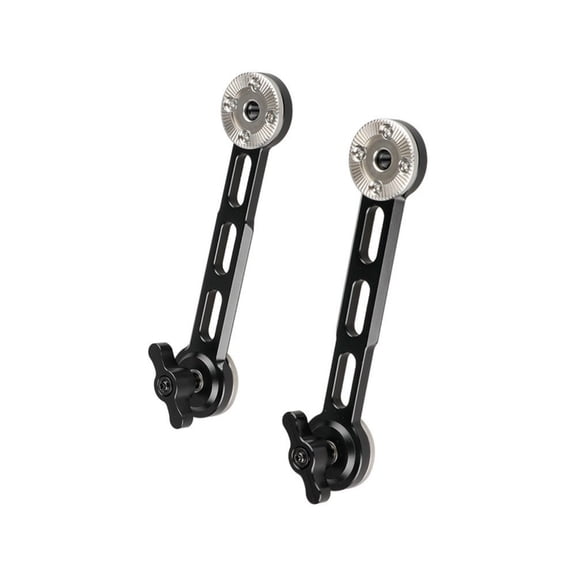 JZROCKER 1 Pair Camera Cage Mount Rosette Extension Arm Integrated Rod Feature for Standard Rosette Devices