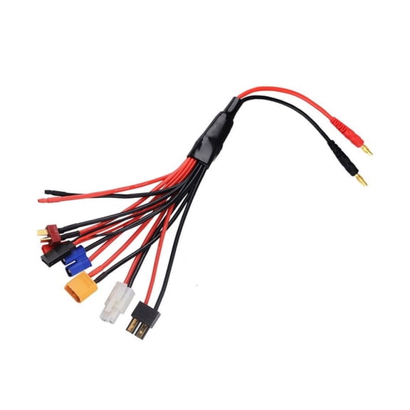 JZROCKER 1 to 8 Charging Cable Plug Line for Battery EC5 EC3 XT60