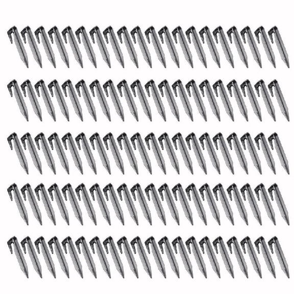 JZROCKER 100Pcs Garden Lawn Mower Peg Landscape Edging Stakes Lawn Mower Accessory