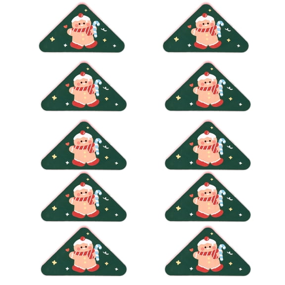 JZROCKER 10Pcs Christmas Themed Corner Paper Clip Triangular Book Page Corner Clips