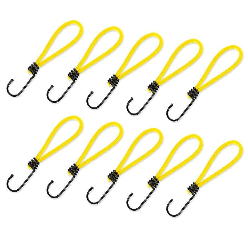 JZROCKER 10Pcs Tent Elastics Rope Cord Hook Elastics Drawstrings Hook ...