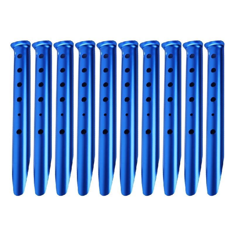 JZROCKER 10pack Outdoor Travel Camping Tarps Stakes Ground Stakes Organizers Tent Pegs