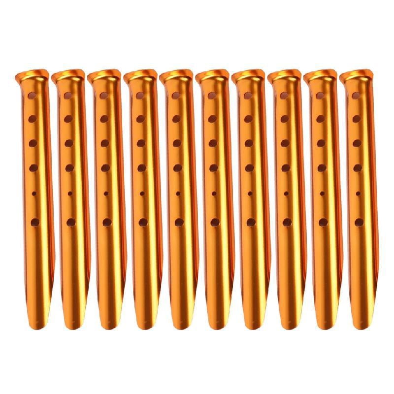 JZROCKER 10pack Outdoor Travel Camping Tarps Stakes Ground Stakes Organizers Tent Pegs