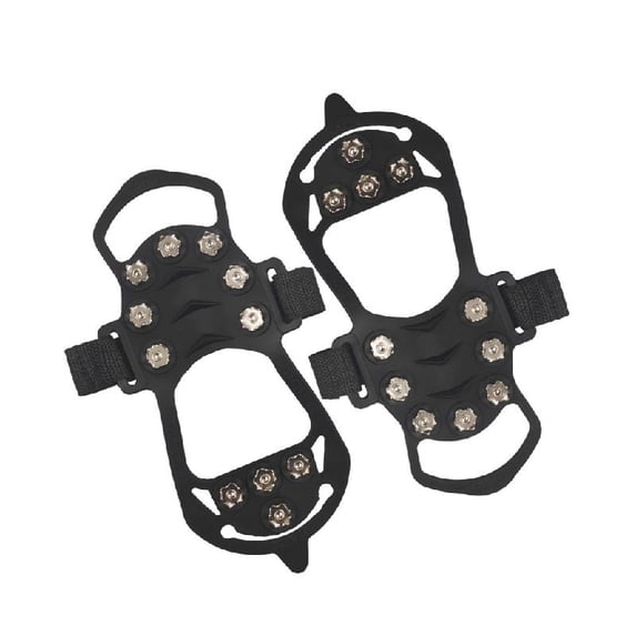 JZROCKER 11 Teeth Ice Snow Grip Tractions Cleats NonSlip Ice Grippers Easy to Use