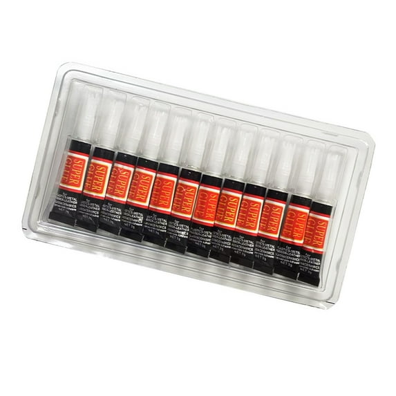 JZROCKER 12 Pcs Strong Adhesive Repair Glues Liquid Glues Handmade Model Glues Quick Drying Glues Super Glues for Glass