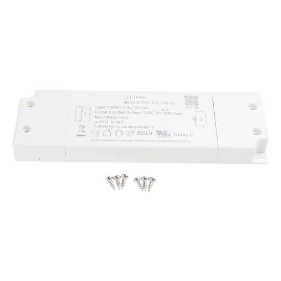 JZROCKER 12V 24W Dimmable LED Driver Power Supply Adapter Converter Dimming LED Power Supply Converter