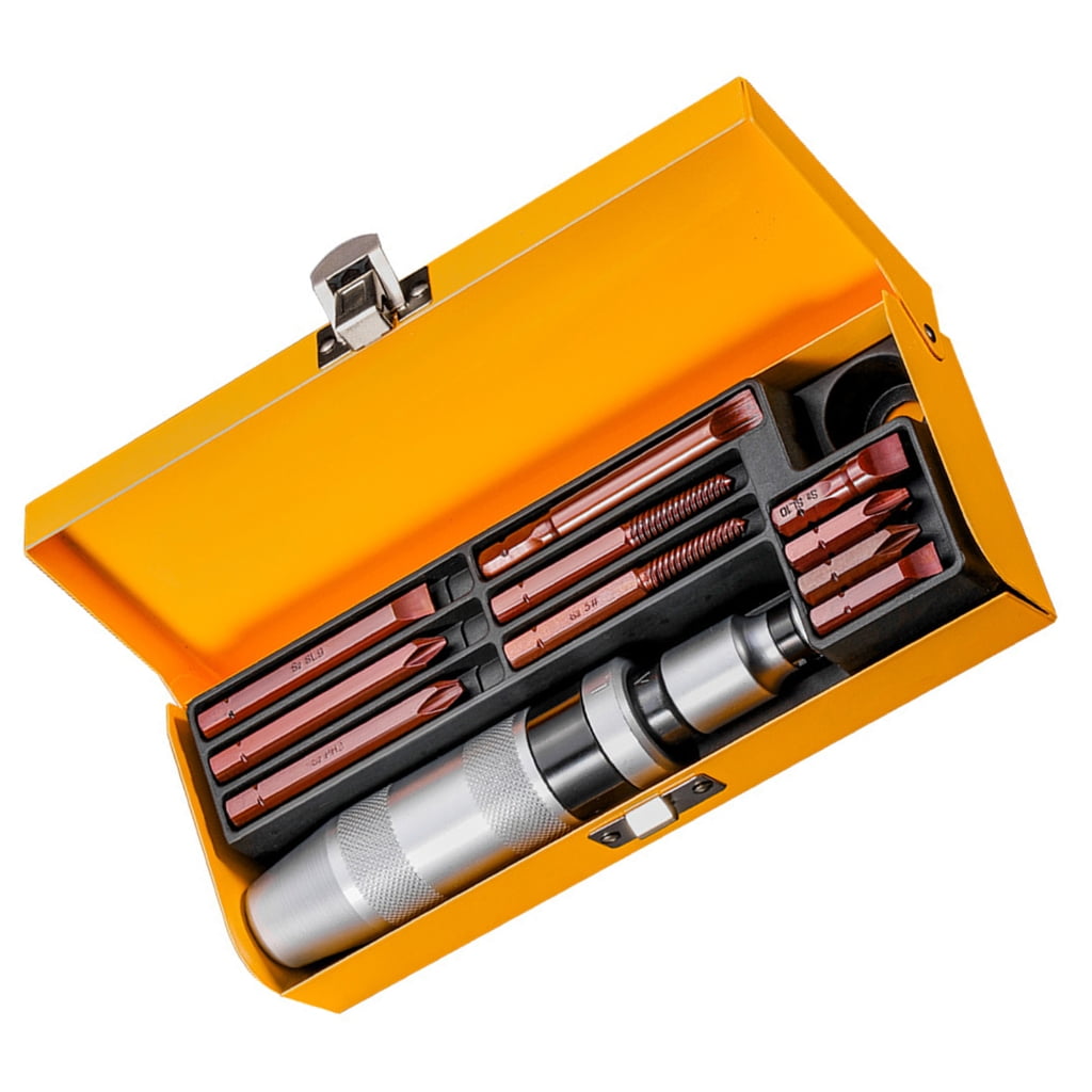 JZROCKER 12pcs Manual Impacts Driver Bit Set for Dismantling Rusty Screws Extracting Brokend Bolts Extracting Old Damaged Bolts