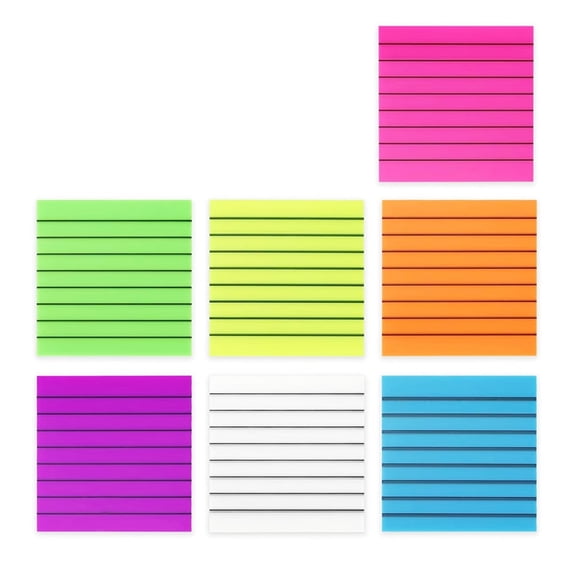 JZROCKER 1500Sheets Colored Note 75x75mm Colorful Notes Paper Adhesive Notes Pad Pocket Notepads Reminder on Book Calender Fridge