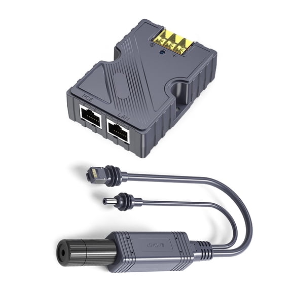 JZROCKER 150W Power Over Ethernet Injectors Splitter Power Over Ethernet Networking Adapter for Dishy Transmission Accessories