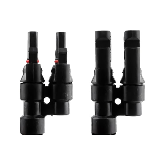 JZROCKER 1Pair 2 To 1 Solar Panel Connectors T Type T3 Parallel Connection Plug