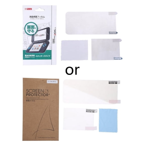 JZROCKER 2 pcs/set Screen Film LCD Screen Protector for NEW 2DS XL 2DS LL