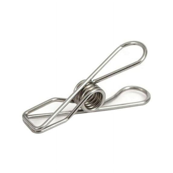 JZROCKER 20 Pcs Multipurpose Windproof Clothespin Stainless Steel Marine Grade Durable Pegs Metal Hanging Clips for Clothes Towels Socks Laundry Storage Supplies
