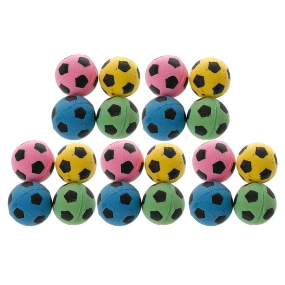 JZROCKER 20Pieces Cat Ball Toy Pet Interactive Toys Balls Colorful EVA Catching Balls
