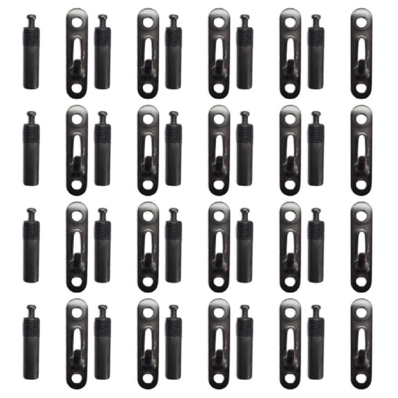 JZROCKER 20Pieces Concealed Cabinet Connectors Stainless Steel Fasteners for Furniture Assembly Suitable for Various Cabinet