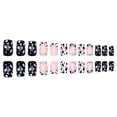 thumbnail image 1 of JZROCKER 24pcs Fashionable French Leopard Press on Nail Medium False Nail for Women, 1 of 7
