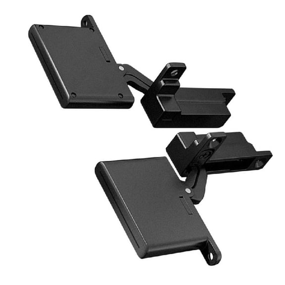 JZROCKER 2Pcs Adjustable Aluminum Frame Glass Door Hinge Replacement Cabinet Hydraulic Damping Buffering Hinge