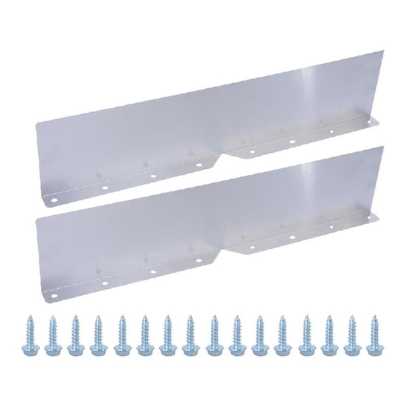 JZROCKER 2Pcs Rain Gutter Valley Roofing Gutter Guard Gutter Valley Guards Metal Gutter Guard Diverter for Roofs Corner