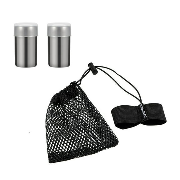 JZROCKER 2pack Camping Kitchen Seasoning Jar Portables Bottles Small Salts Shaker for Outdoor Barbecues