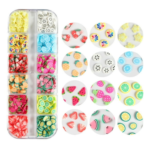 JZROCKER 3D Polymer Slices UV Epoxy Resin Mold Filler Nail Art Decorations Fruit Slices
