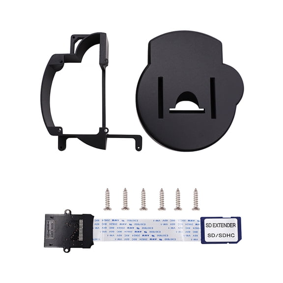 JZROCKER 3D Printed Mount Kit with SD Card Extended Cable Extension Adapter/Screwdriver Accessory Set for NGC for GC Loader