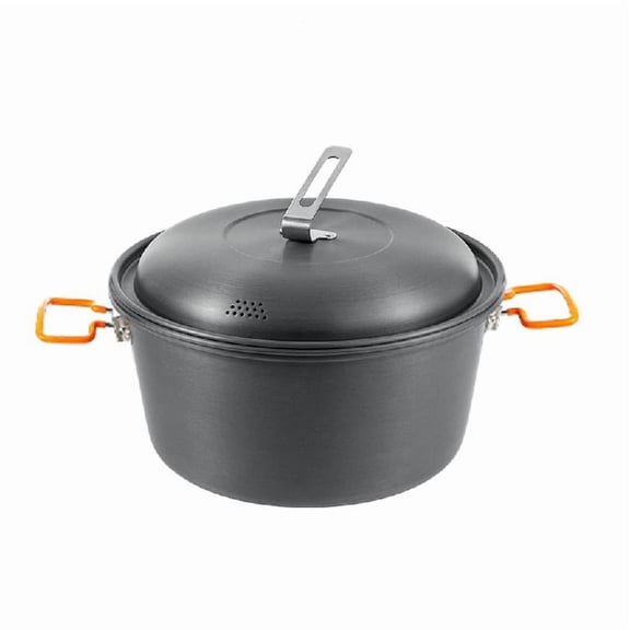 JZROCKER 4.50L Camping Picnics Cooking Pots Outdoor Lightweight Aluminum Alloy Cookpot