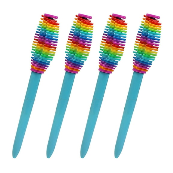 JZROCKER 4Pcs Novelty Ballpoint Pen Twist Action Decompression Spinning Pen for Student