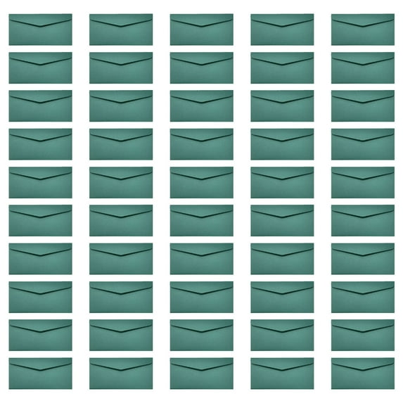 JZROCKER 50 Pcs 8.6x4Inch Colorful Envelopes V Flap Envelopes for Wedding Invitation