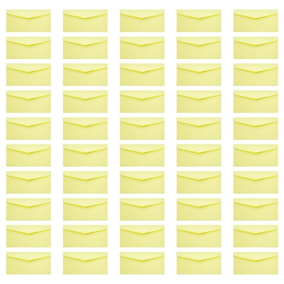 JZROCKER 50 Pcs 8.6x4Inch Colorful Envelopes V Flap Envelopes for Wedding Invitation