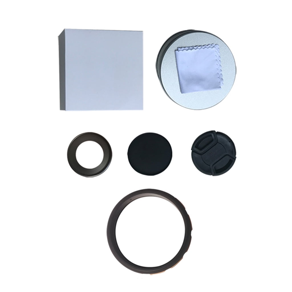 JZROCKER 52mm Adapter Ring Kit with Macro Lens &Front Rear Lens Cap for