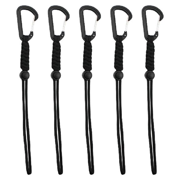 JZROCKER 5lotsAlloys Cowhided Keychains Carabiner Car Key Holder Multitool Gadget