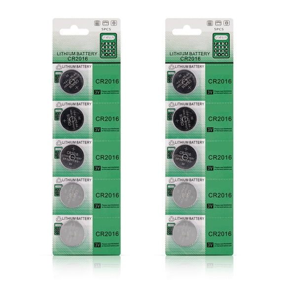 JZROCKER 5pcs/10pcs CR2016 Coin Batteries 3V CR2016 Battery Reliability Performances For Remote Controls And Low Power Devices
