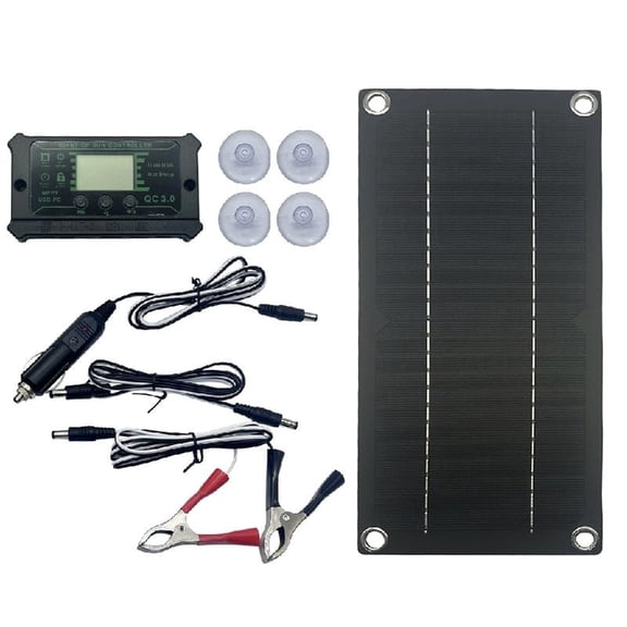 JZROCKER 600W 100A Solar Panel Dripping Glues Plate With Wire Solar Panel Polycrystallines Silicon Board for Toy Car Use