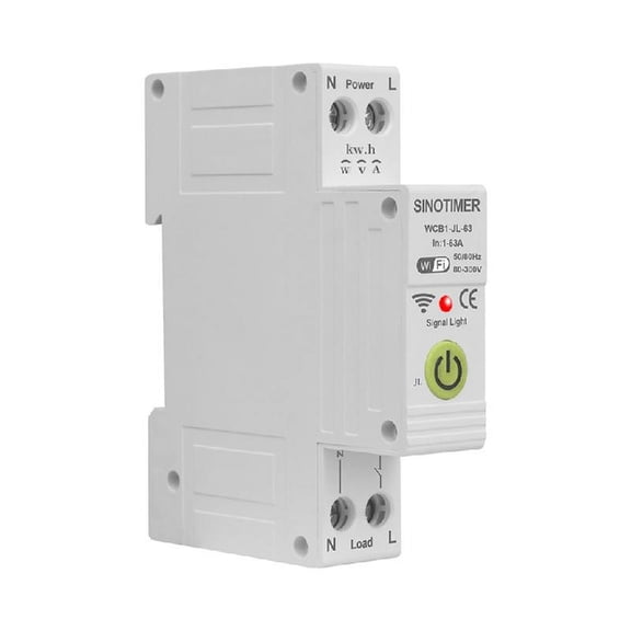 JZROCKER 63A Home Safety Circuit Break with Usage Metering & Overload Protections