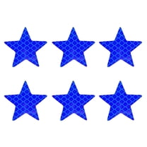 JZROCKER 6pcs Reflective Star Vehicle Stickers Self-Adhesive for Night Driving Easy Installation on Car Truck Motorcycles