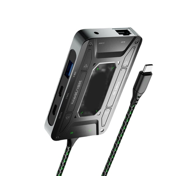 JZROCKER 7 Port Auditory Adapter Dock For DS7 Headphone Adapter Gaming And Office Auditory Bridge For Home Entertainment