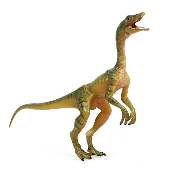 JZROCKER 7in Realistic Miniature Dinosaur Model Compsognathus with Movable Mouse