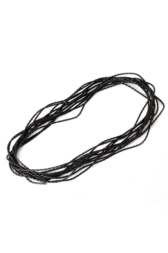 9M Black Braided String Cord Chain 3MM Necklace Rope For Jewelry