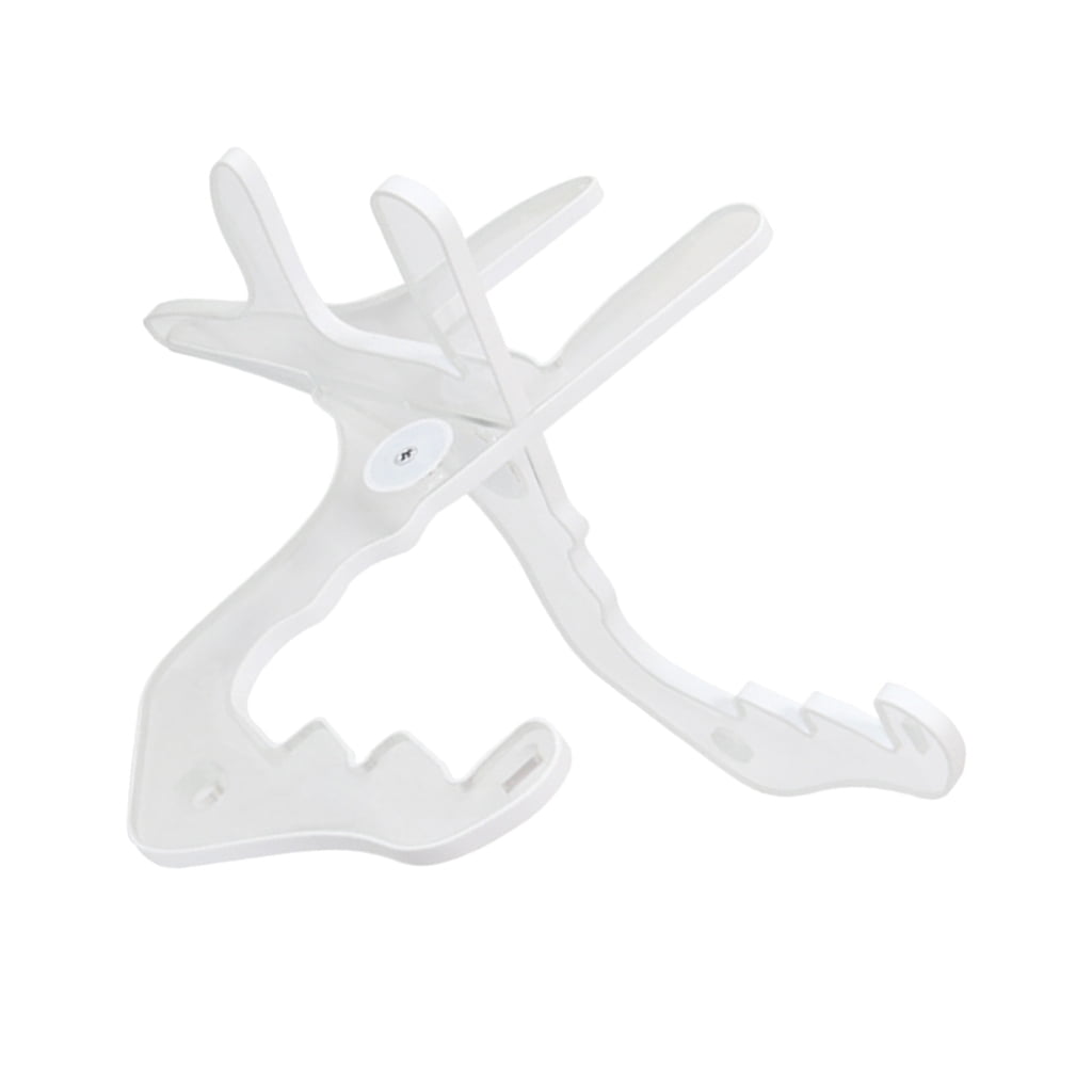 JZROCKER Acrylic Ukulele Stand with Light Portable Guitar Display Stand Folding Ukulele Holder for Small Musical Instruments