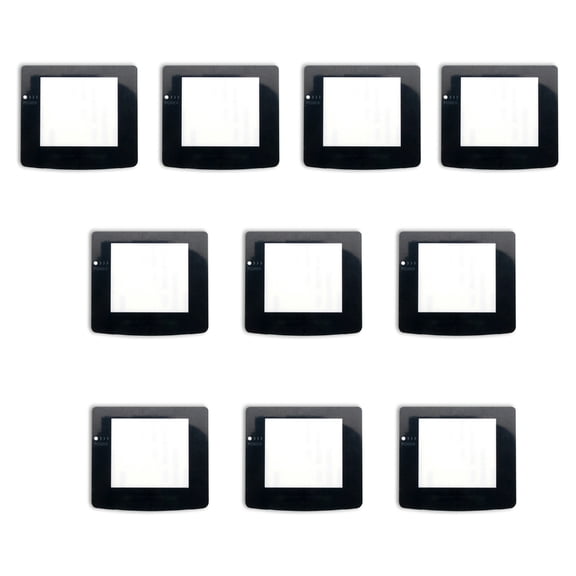 JZROCKER Adhesive Screen Lens Glass Black for Game Boy Color