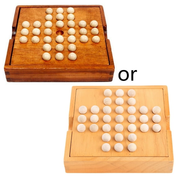 JZROCKER Adult Classical Educational Toys Board Game Chess Peg Solitaire Move