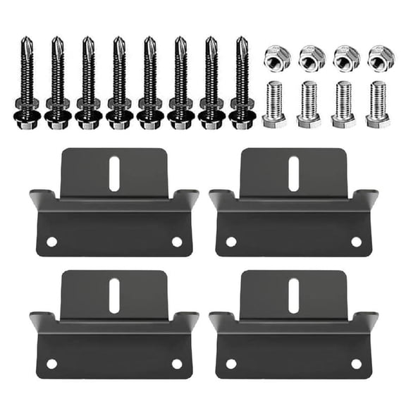 JZROCKER Aluminum Solar Brackets Lightweight Solar Mounts Easy Install Solar Brackets Uprgades for Home Roof Installation