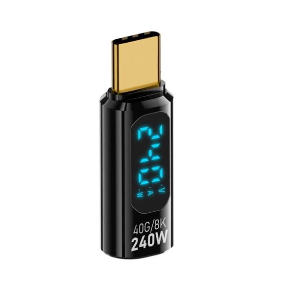 JZROCKER Aluminum USB C Adapter 240W Data & Power Transmission with LED Display